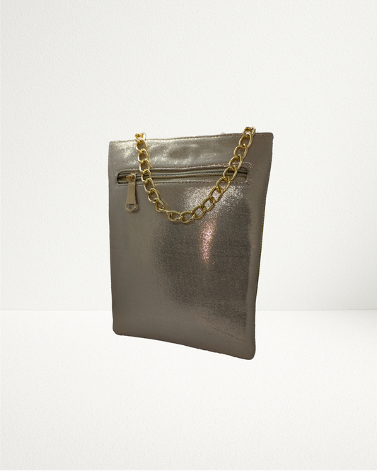 Gold Chain Fringe Shoulder Bag