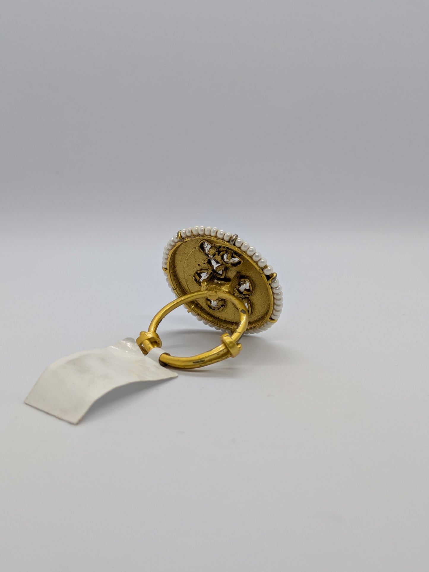Pearl Edge Temple Ring