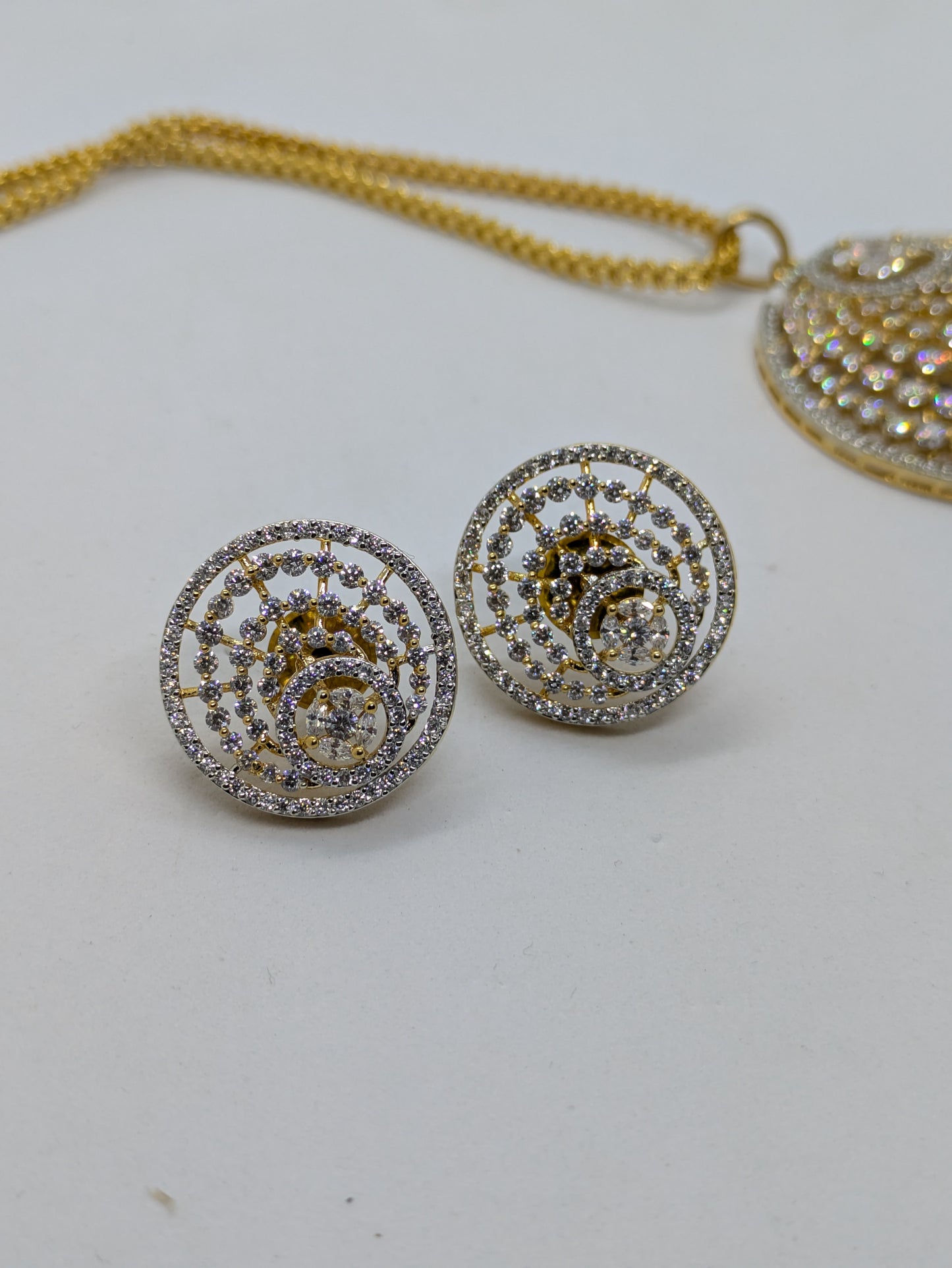 Golden Galaxy Pendant Set