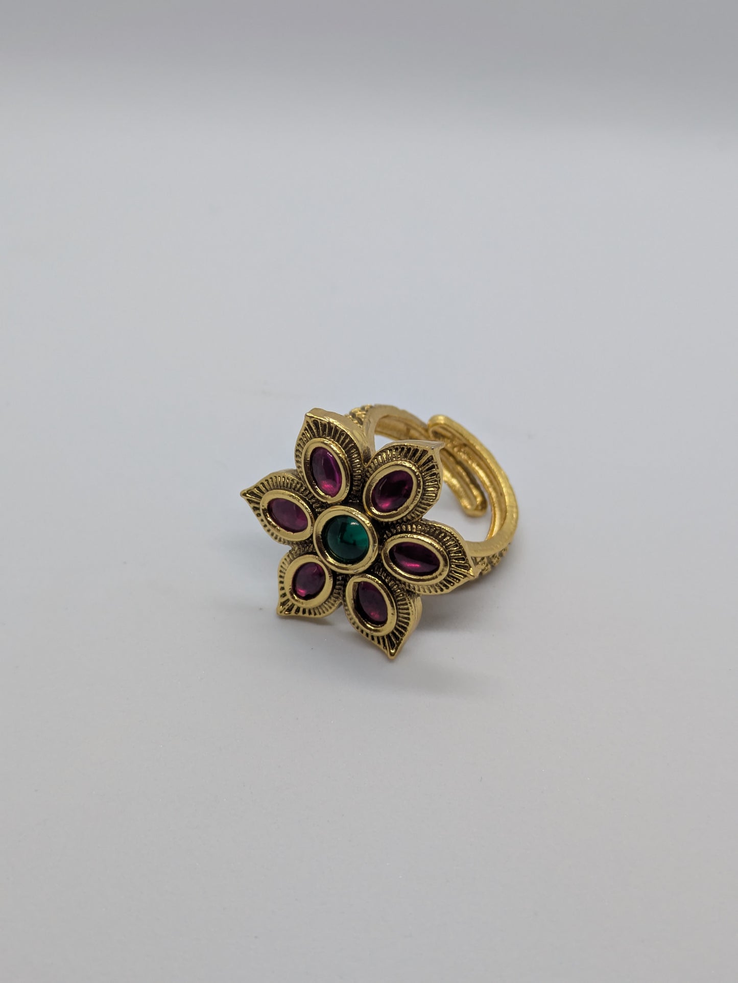 Floral Adjustable Ring