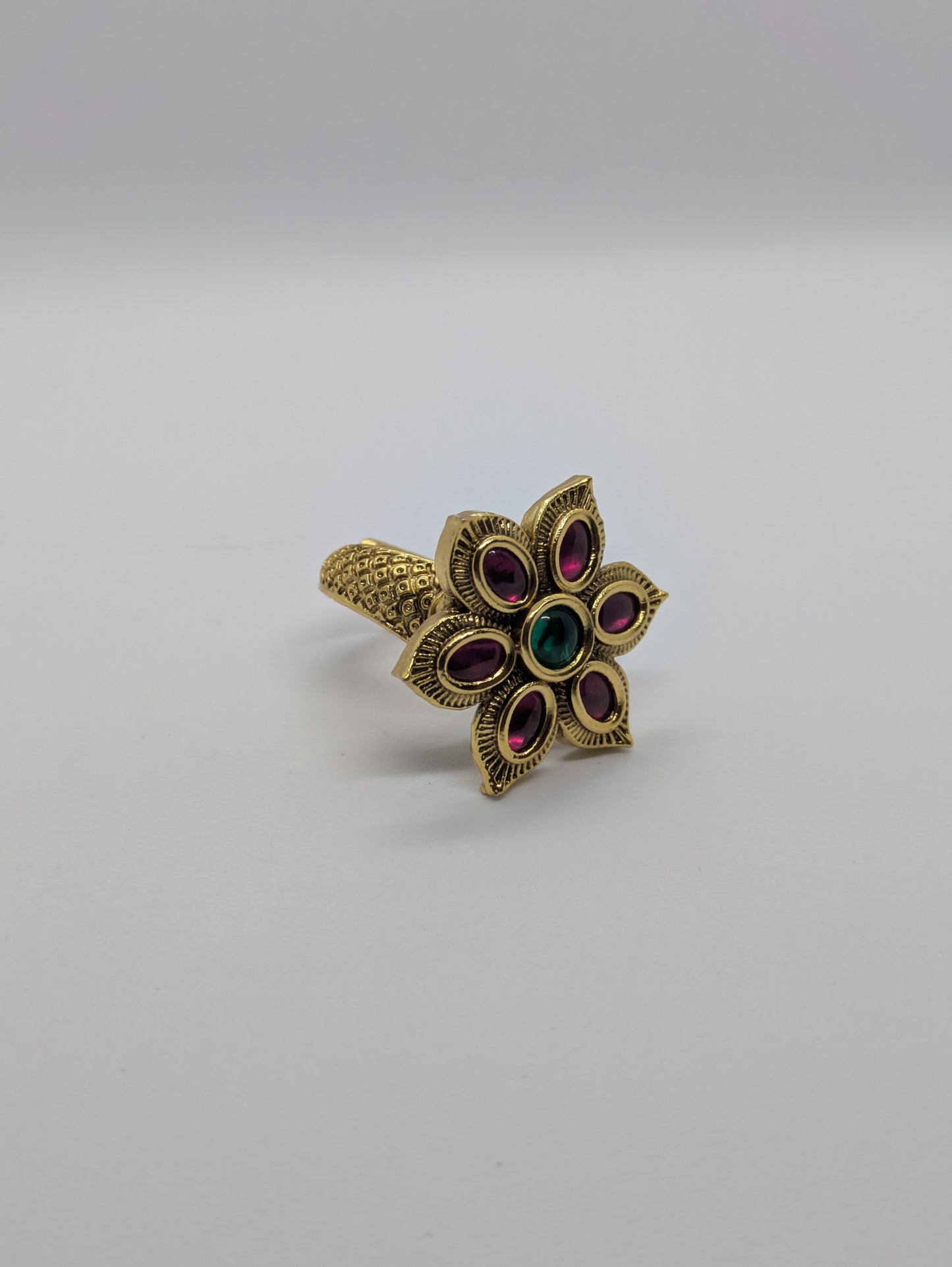 Floral Adjustable Ring
