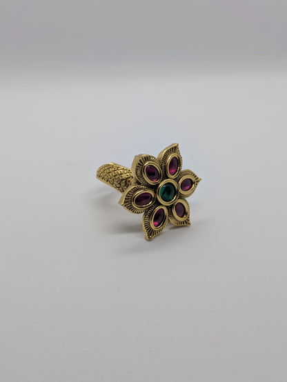 Floral Adjustable Ring