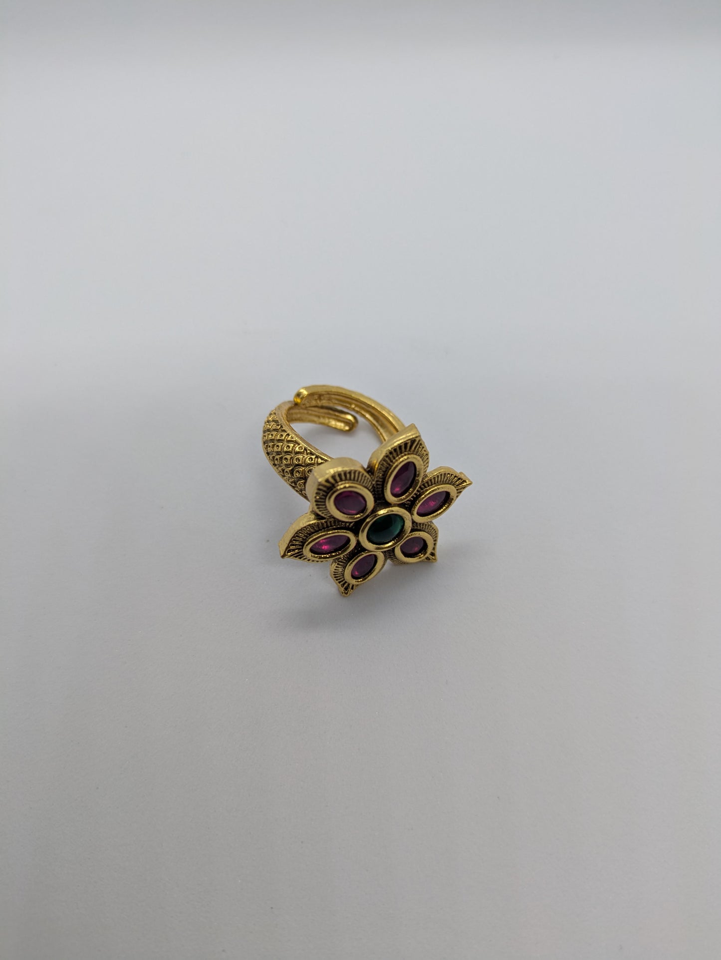 Floral Adjustable Ring