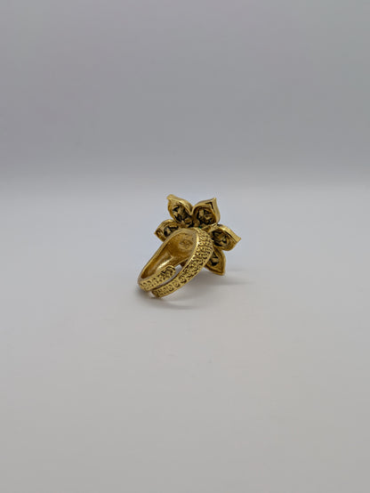 Floral Adjustable Ring