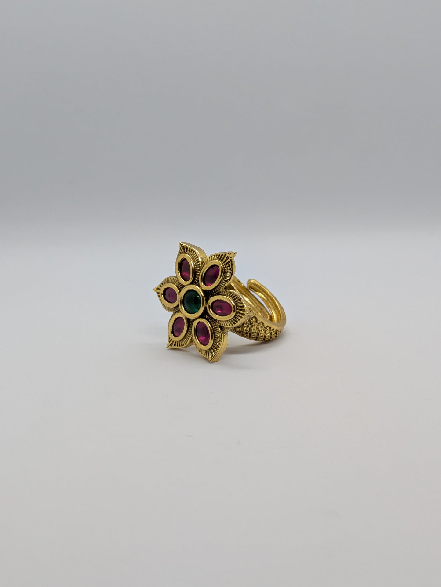 Floral Adjustable Ring