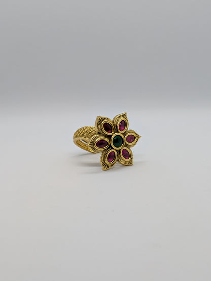 Floral Adjustable Ring