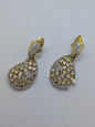 Crystal Bloom Teardrop Earrings