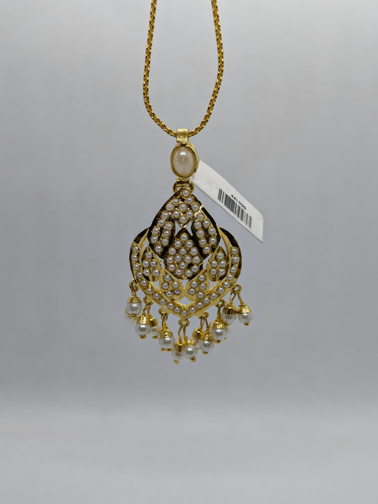 Regal Pearl Drop Pendant Set
