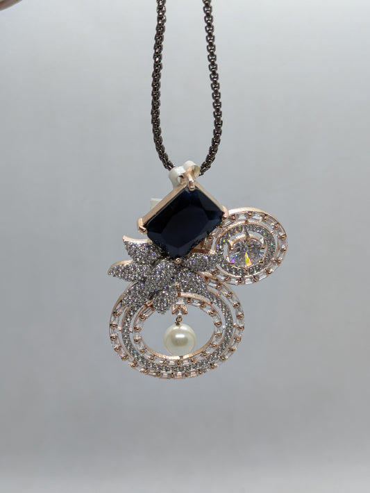 Midnight Bloom Pendant Set